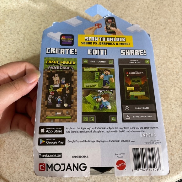Mattel Minecraft Comic Maker Action Figure - ENDERMAN - Picture 5 of 6